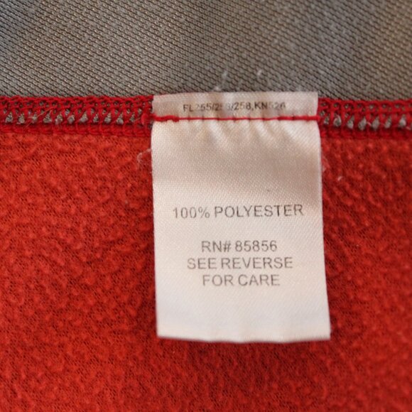 Gander Mountain Medium Weight Fleece Jacket in Orange/Red Size L - Picture 8 of 9